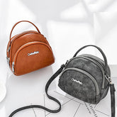 Women Faux Leather Mini Phone Bag Multi-Slot Retro Crossbody